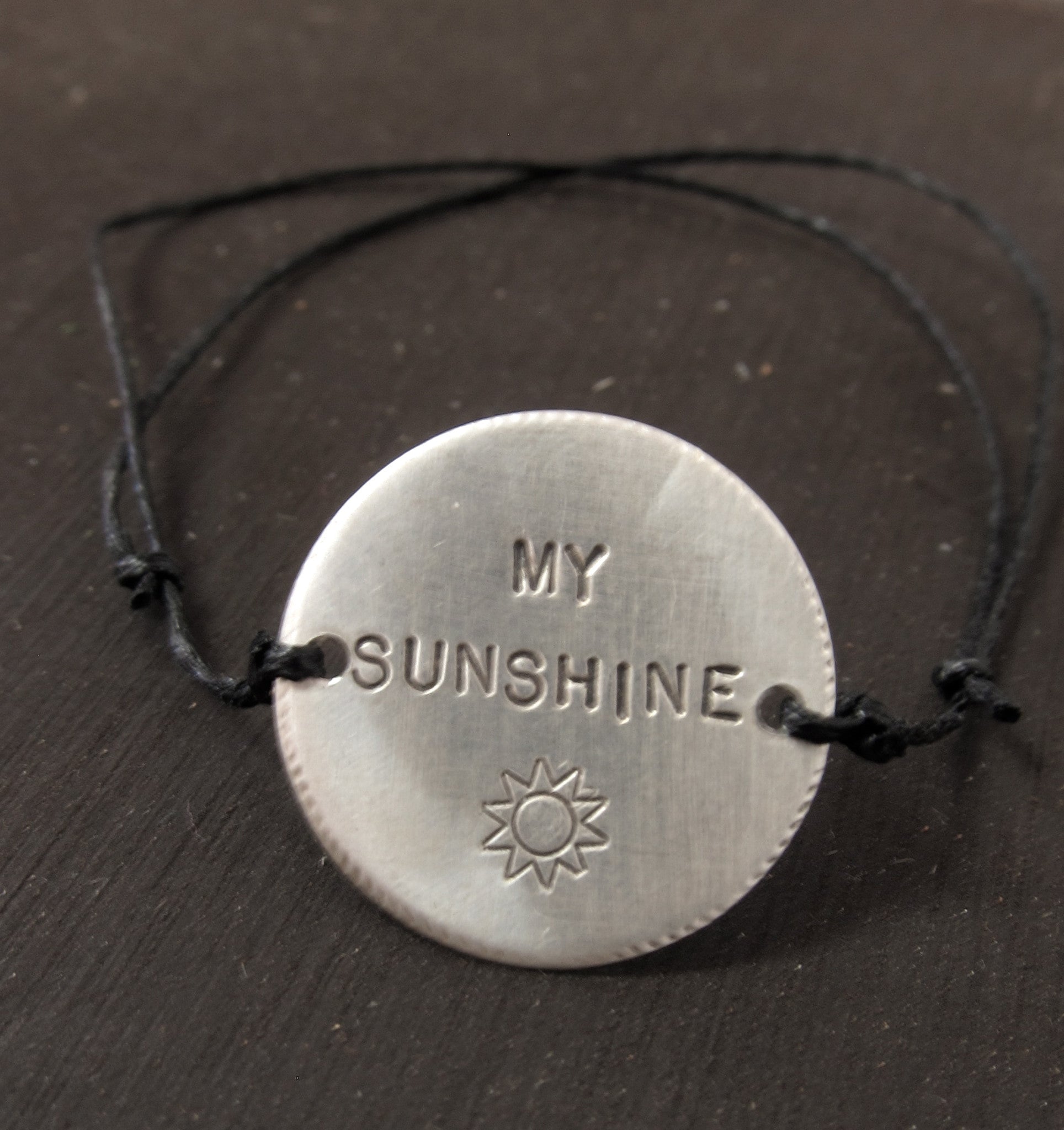 Cotton Band Personalized BEE MINE or MY SUNSHINE bracelet S0417