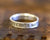 Personalized band sterling silver (S0237)