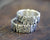 Personalized Sterling Silver Tree Bark Ring (S0265)