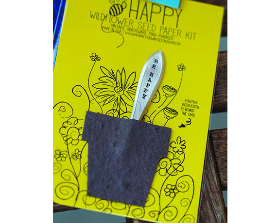 Bee Happy Wildflower Seed Paper Kit (S0426)