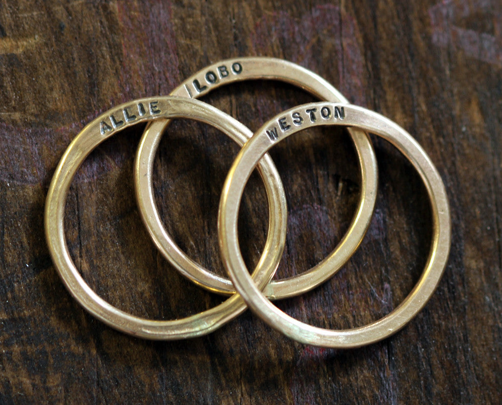 14k Yellow Gold Ring Custom Made Men's Wedding Band – Stonebrook Jewelry