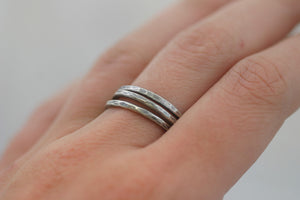 14K pebble ring