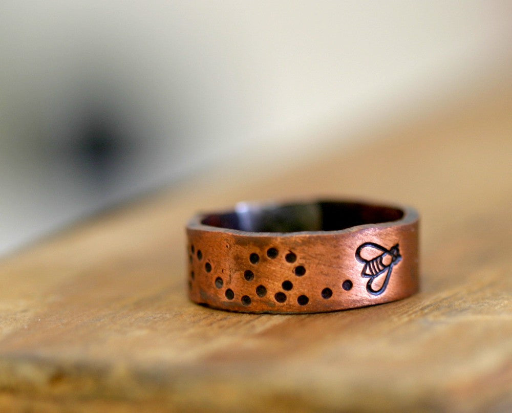 Bumble Bee Ring Copper (S0173)