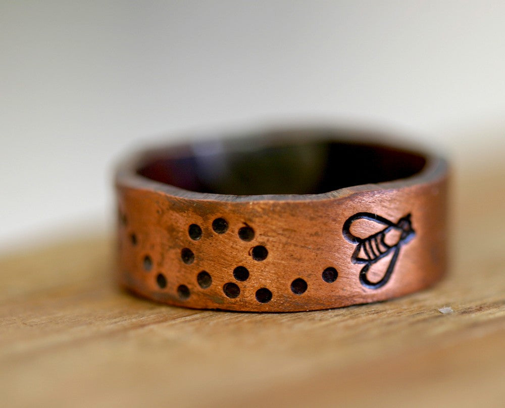 Bumble Bee Ring Copper (S0173)
