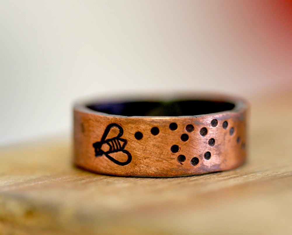 Bumble Bee Ring Copper (S0173)
