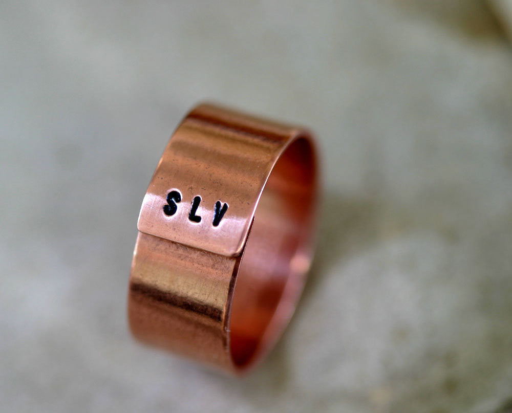 Initials Band Ring (S0181)