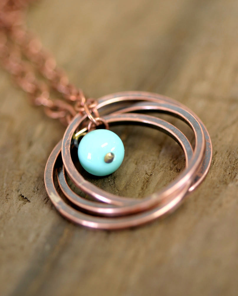 Trinity top ring necklace
