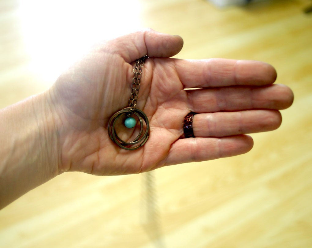 Trinity ring new arrivals necklace