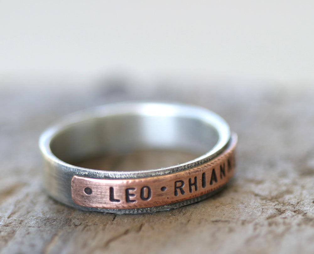 Personalized Rings for Him | Men's Sterling Silver Ring