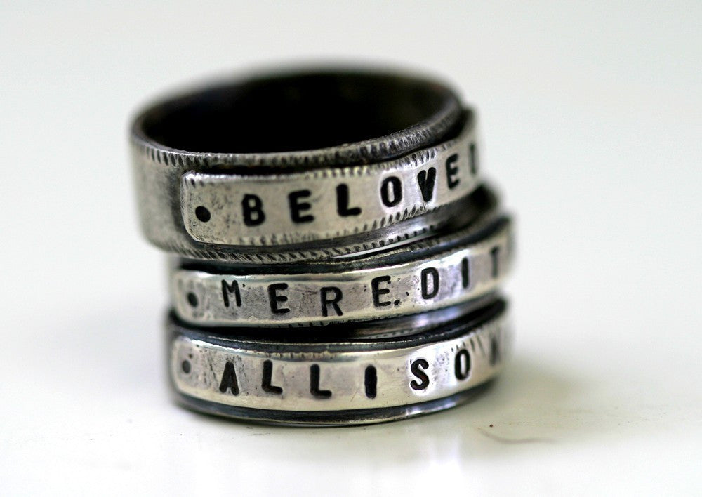 Personalized, Custom Engraved Silicone Rings | Knot Theory