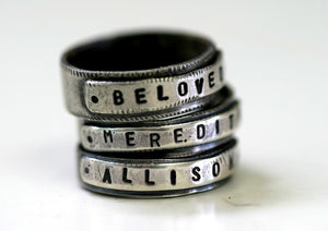 Sterling Silver Personalized Ring (S0189)