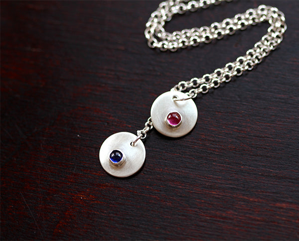 Birthstone Personalized Pendant Necklace (S0343)
