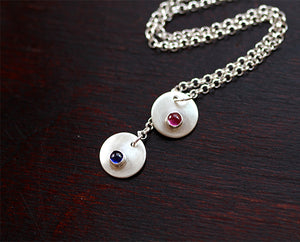 Birthstone Personalized Pendant Necklace (S0343)