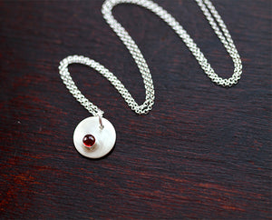 Birthstone Personalized Pendant Necklace (S0343)