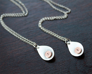 Teardrop Personalized Pendant Necklace (S0344)