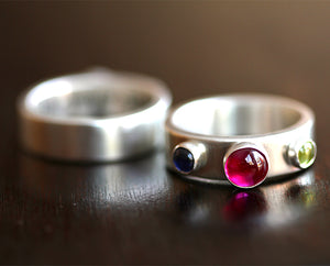 Birthstone Trio Ring (S0346)