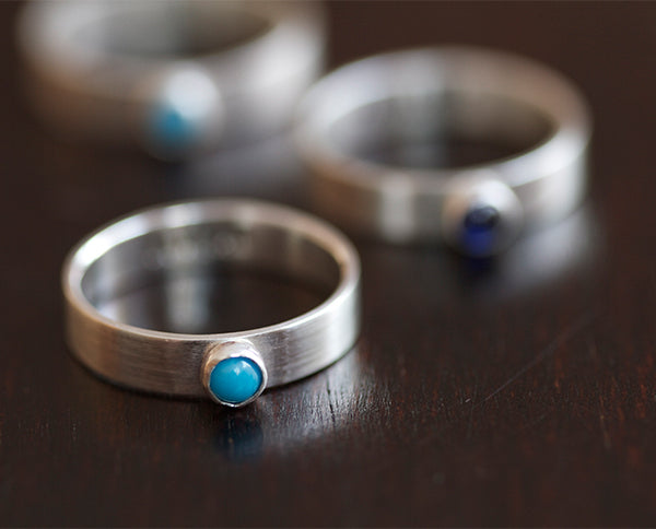 Birthstone Name Ring (S0347)