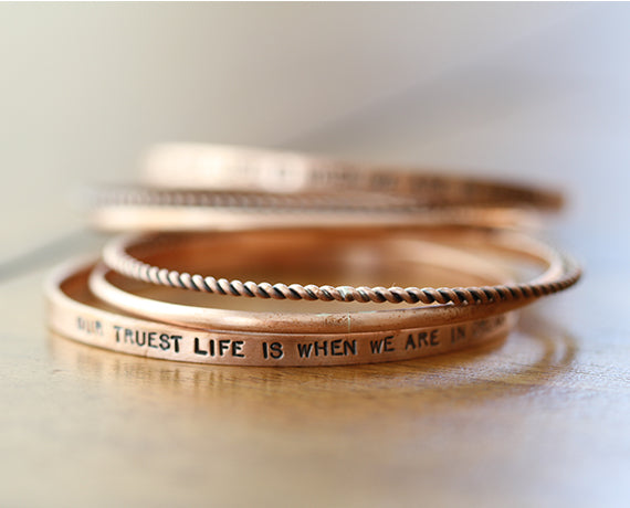 Copper Trio Bangle