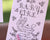 Pink baby girl wildflower kit plantable seed paper with garden marker (S0386)