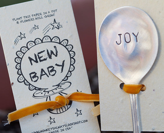 Neutral new baby wildflower kit plantable seed paper with garden