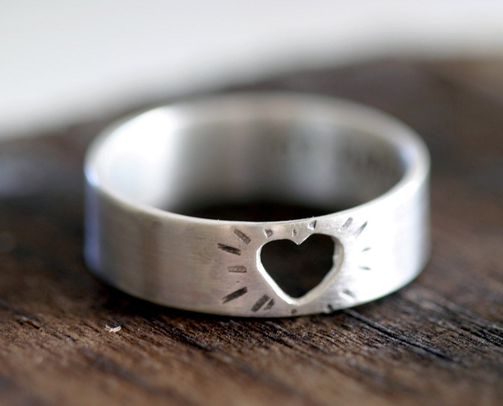 Heart Ring in sterling silver (S0199)
