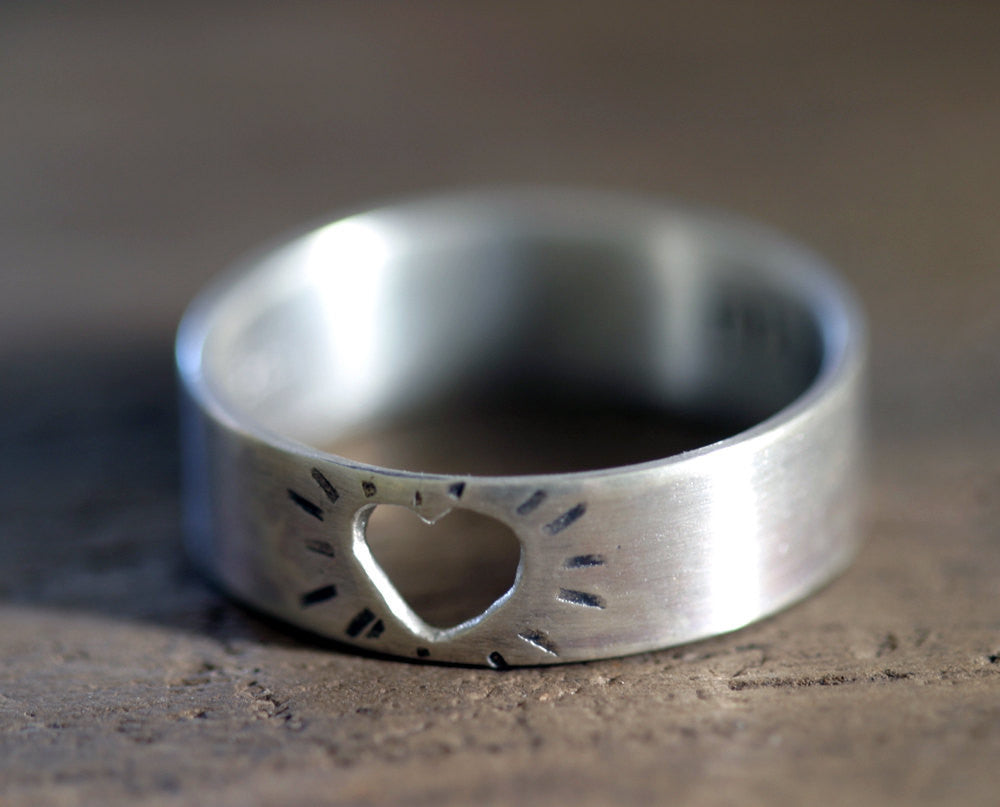 Heart Ring in sterling silver (S0199)