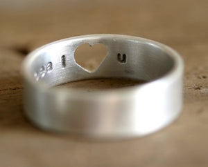 Heart Ring in sterling silver (S0199)