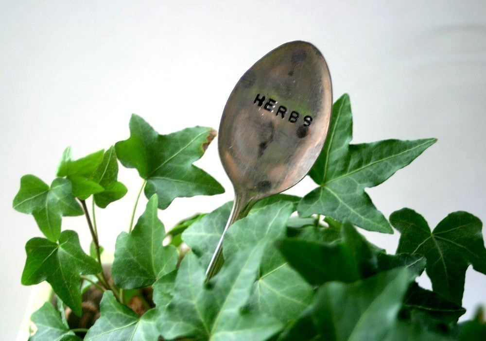 Herbs Vintage Silverware Garden Marker (S0291)