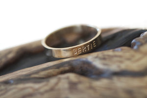 Personalized gold band (S0229)