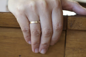 Personalized gold band (S0229)