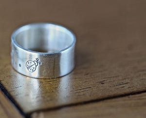 Sterling Silver Bumblebee, Dragon Fly, or Lady Bug Ring (S0259)