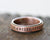 Latitude Longitude Copper Ring (S0207)