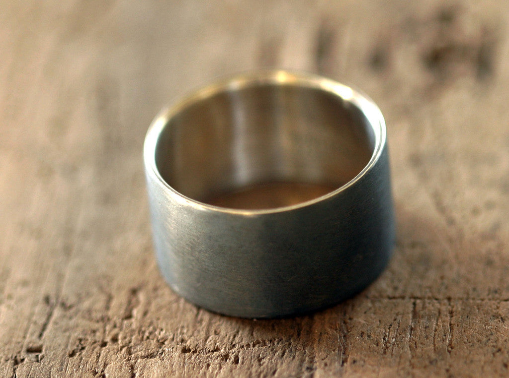 Mens sterling silver wedding ring (S0215)