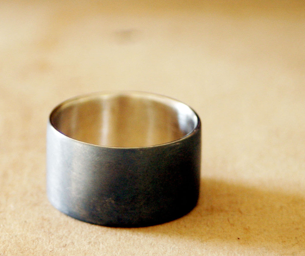 Mens sterling silver wedding ring (S0215)