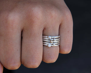 Pebble Ring Set of 5 (S0294)