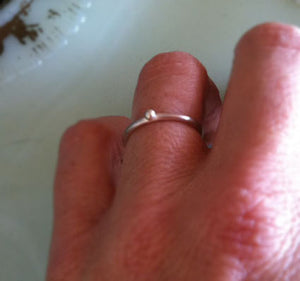 Pebble ring sterling silver (S0228)