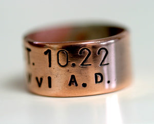 Established Band Ring Commemorative Date (S0289)