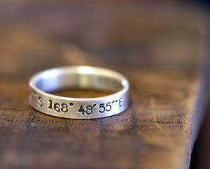 Personalized band sterling silver (S0237)