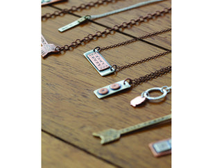 Sterling Silver Initial Tag Narrow S0487