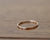 14k Rose Gold Dainty Personalized Band (S0597)
