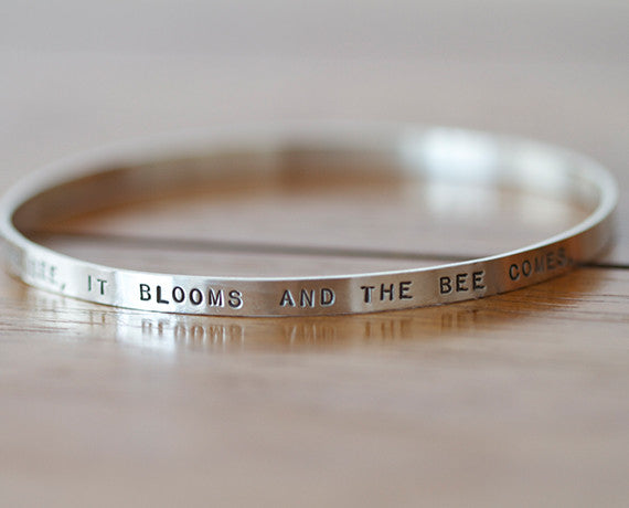 Sterling Silver Personalized Bangle (S0601)