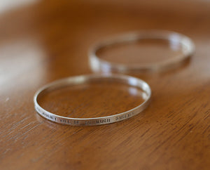 Sterling Silver Personalized Bangle (S0601)