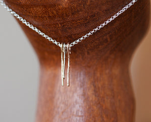 Dainty Personalized Dangle Necklace 14k Gold (S0605)
