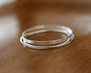 Sterling Silver Personalized Bangle (S0601)