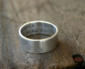 Silver Secret Message Ring (S0250)