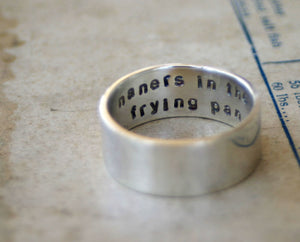 Sterling Silver Secret Message Ring (S0335)