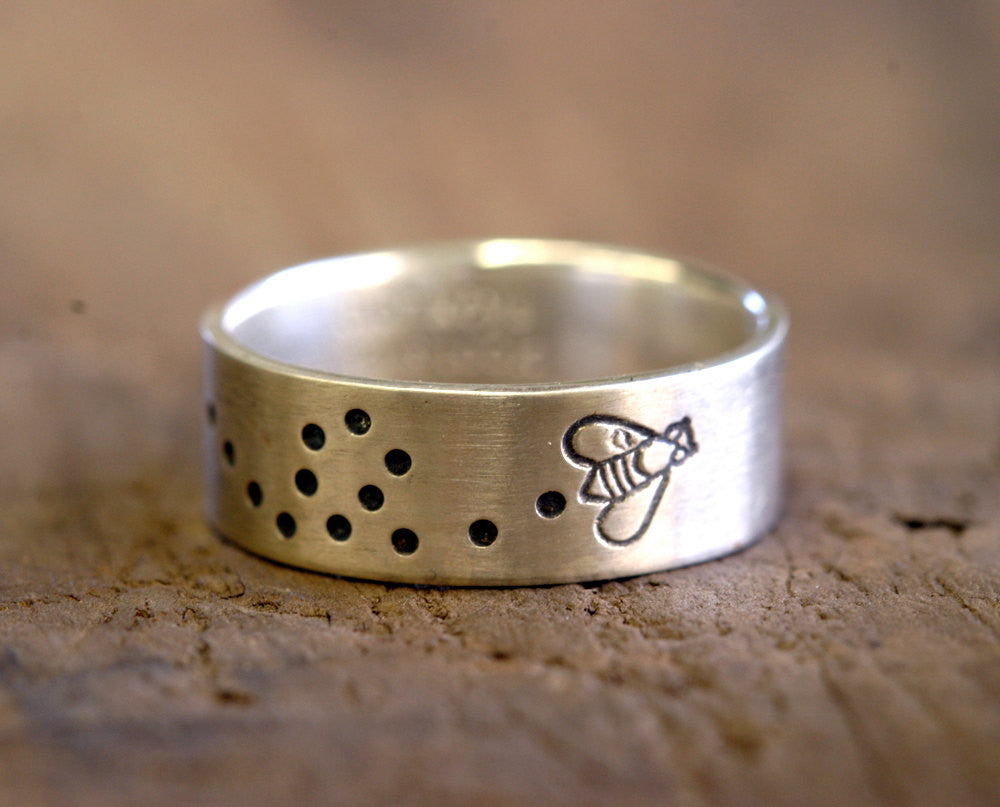 Sterling Silver Bumblebee, Dragon Fly, or Lady Bug Ring (S0259)