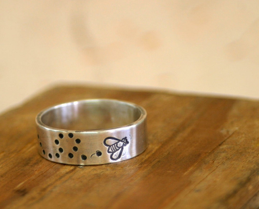 Sterling Silver Bumblebee, Dragon Fly, or Lady Bug Ring (S0259)