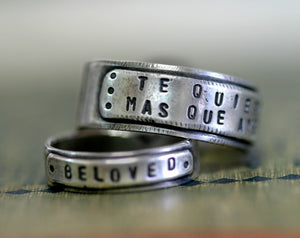 Men’s Sterling Silver Personalized Band Ring (S0260)