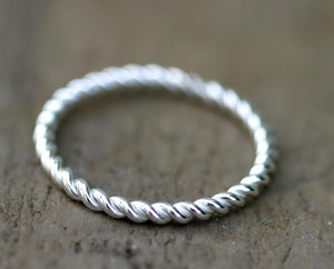 Twisted Wire Ring - Set of Three (S0267a)